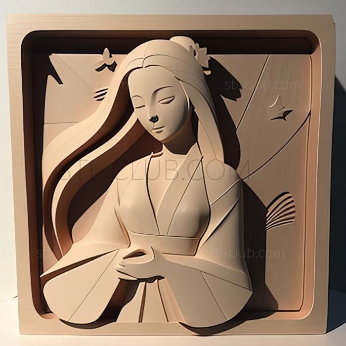 3D модель Принцесса Кагуя Ооцуцуки ИЗ НАРУТО (STL)